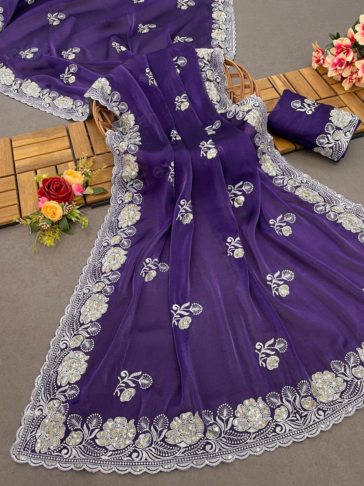 DDH 110 Zimmy Choo Silk Party Wear Sarees Wholesale Shop In Surat